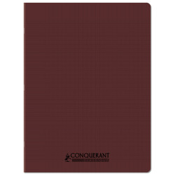 CAHIER PP MARRON 24X32 96P SEYES 90G PIQURE